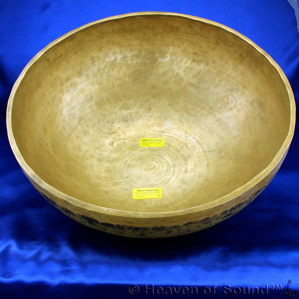 Powerful giant Bengali singing bowl #0768 "Lilith w/Bio Intellectual overtone" to balance our shadow side, only at Heaven of Sound