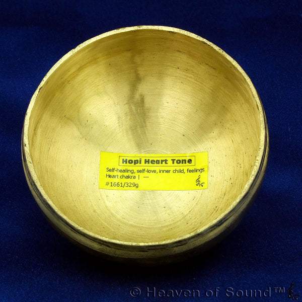 Tiny Bengali "Hopi Heart Tone" singing bowl #1661 for Inner Child Work & Self Healing at Heaven of Sound - 1