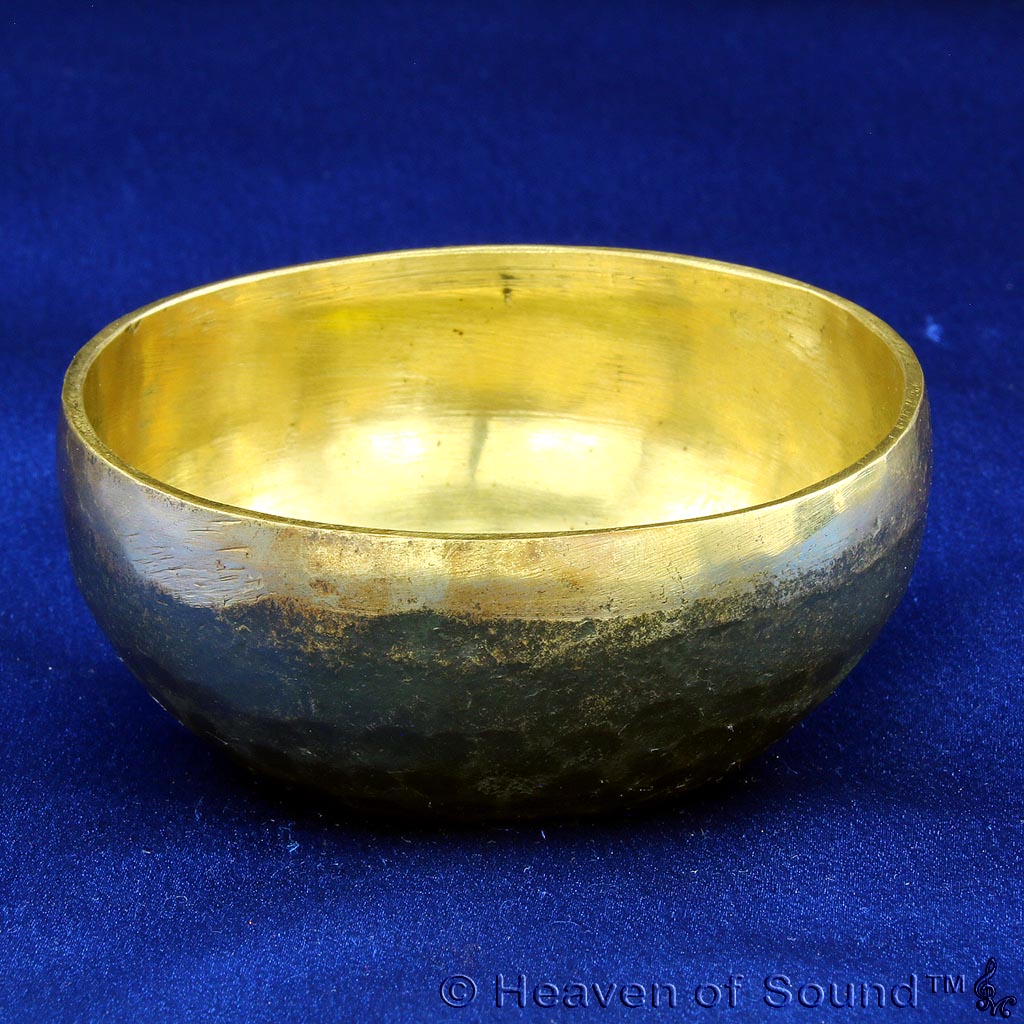 Small Bengali "Biorhythm Spiritual" singing bowl #1669 for meditation & spirituality at Heaven of Sound - 2
