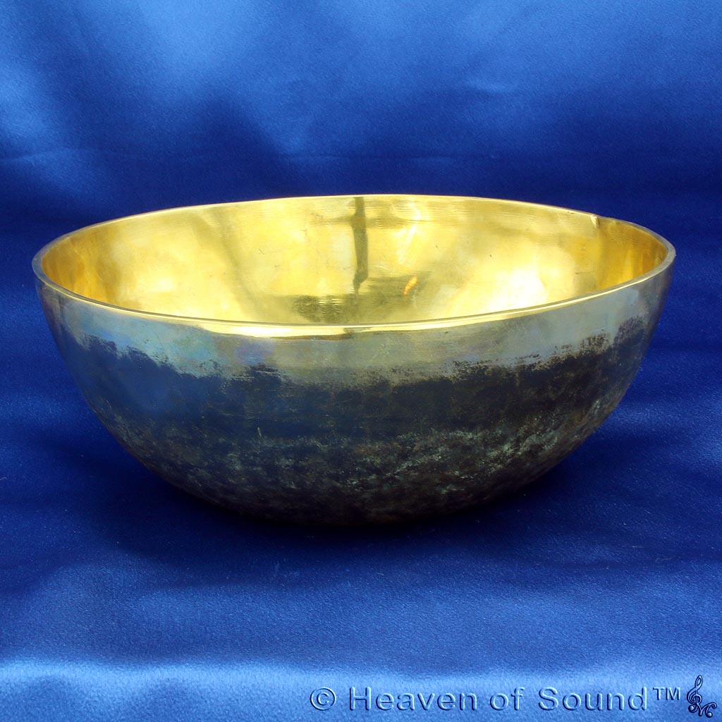 Bengali "Dolphin" + "Lilith"  Singing Bowl #2435 for Joy, Well-being & Self Knowledge, certified healing bowl from Heaven of Sound