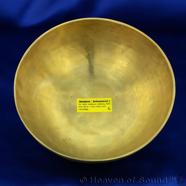 Small Brushed "Dolphin Tone" Singing Bowl #5275, Enhances Joy & Well-being; only at Heaven of Sound - 1