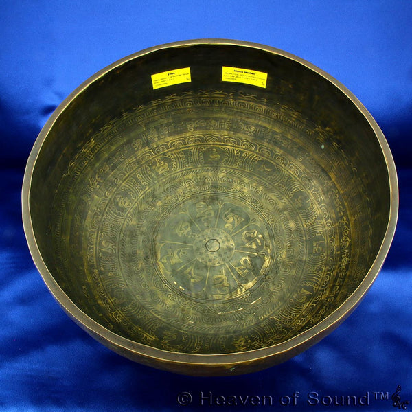 Dark etched Tantra & Happiness bowl #0586 "Eros", only at Heaven of Sound