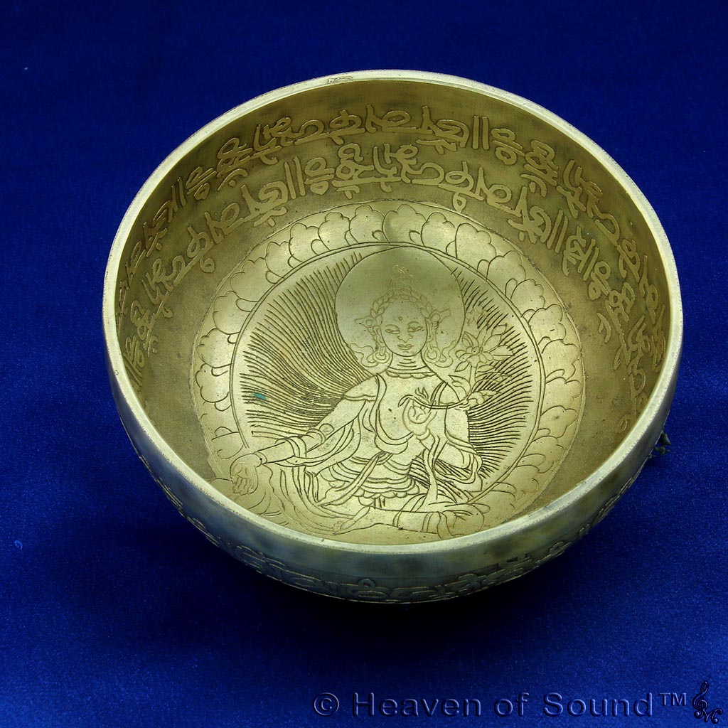 Special engraved "Biorhythm Spiritual" + "Hopi Heart Tone" Singing Bowl #2090  at Heaven of Sound - 1