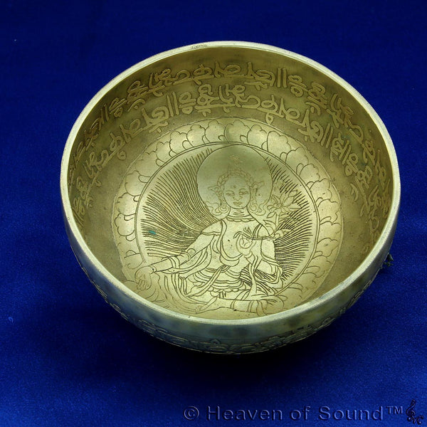 Special engraved "Biorhythm Spiritual" + "Hopi Heart Tone" Singing Bowl #2090  at Heaven of Sound - 1