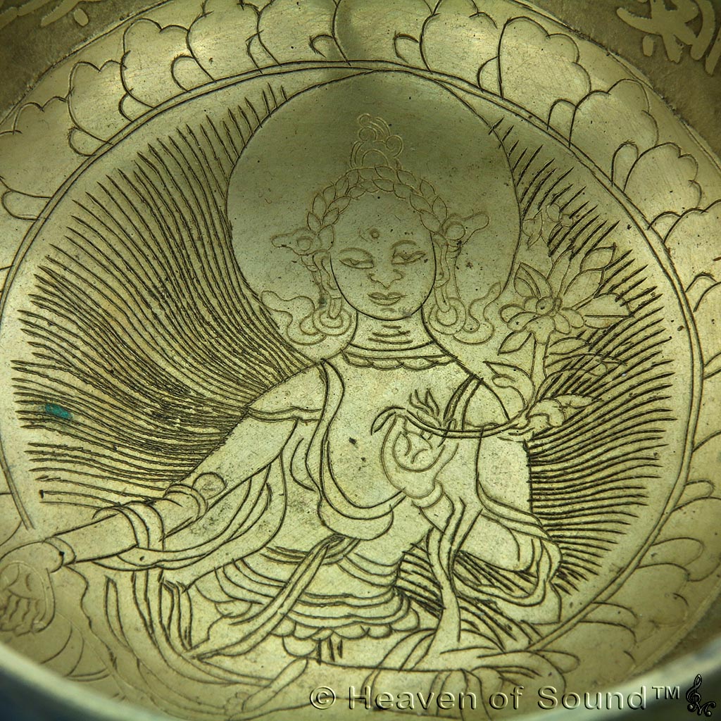 Special engraved "Biorhythm Spiritual" + "Hopi Heart Tone" Singing Bowl #2090  at Heaven of Sound - 2