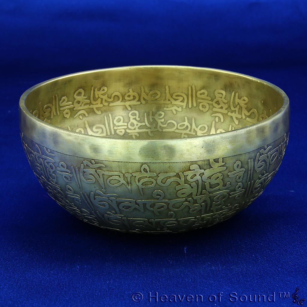 Special engraved "Biorhythm Spiritual" + "Hopi Heart Tone" Singing Bowl #2090  at Heaven of Sound - 3