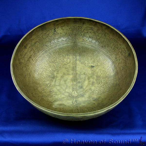 Big size etched + engraved "Geomagnetic + Eros" certified singing bowl #5255 at Heaven of Sound - 1