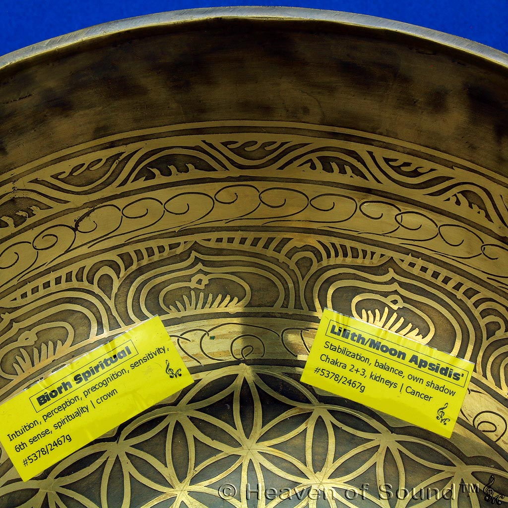 Special Singing Bowl "Bio Spiritual" with "Lilith" overtone #5378 for Spiritual Healing at Heaven of Sound