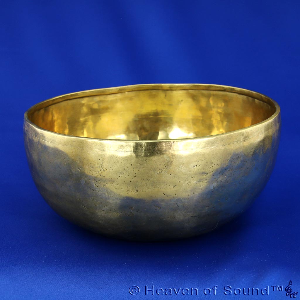 Hand hammered singing bowl for colds or flu