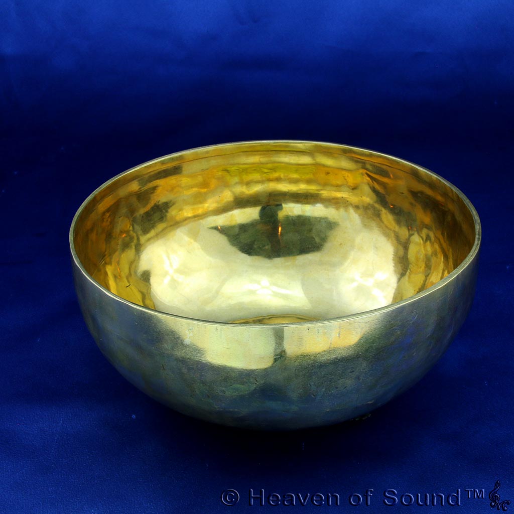 Polished "Dolphin" & "Steiner Sun" singing bowl #5422 for Joy & primal trust at Heaven of Sound - 3