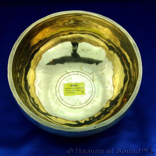 Certified Thick Rim Singing Bowl "Ceres" 2220 Grief, loss