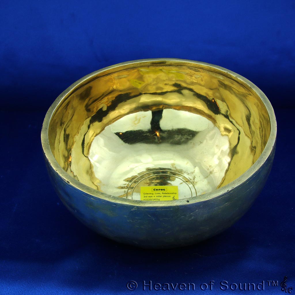 Certified Thick Rim Singing Bowl "Ceres" 2220 Grief, loss