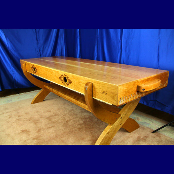 Deluxe  Class custom handcrafted Monochord Bed from Cherrywood and Sitka spruce, built by Heaven of Sound