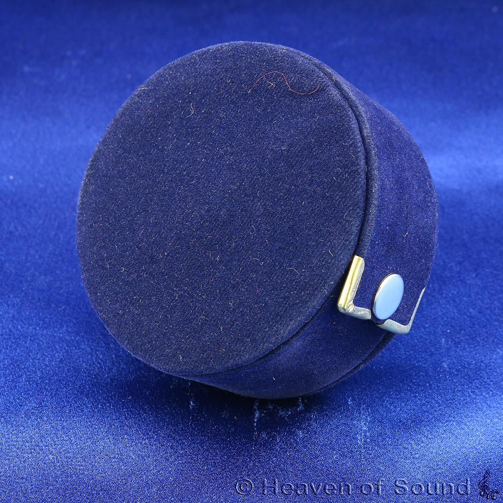 Tingsha Leather Case Navy Suede - Heaven of Sound - 2