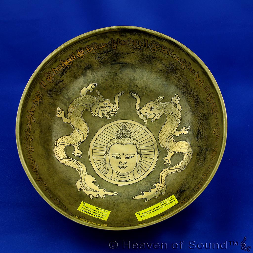 Etched + engraved planetary singing bowl "Eros + Solarsystem", #BEEH2221, from Heaven of Sound - 1