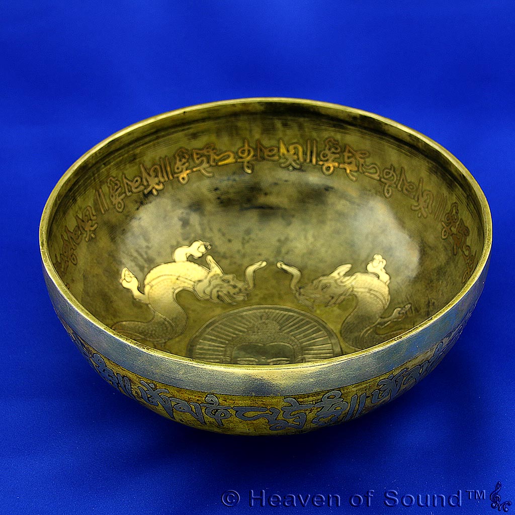 Etched + engraved planetary singing bowl "Eros + Solarsystem", #BEEH2221, from Heaven of Sound - 3