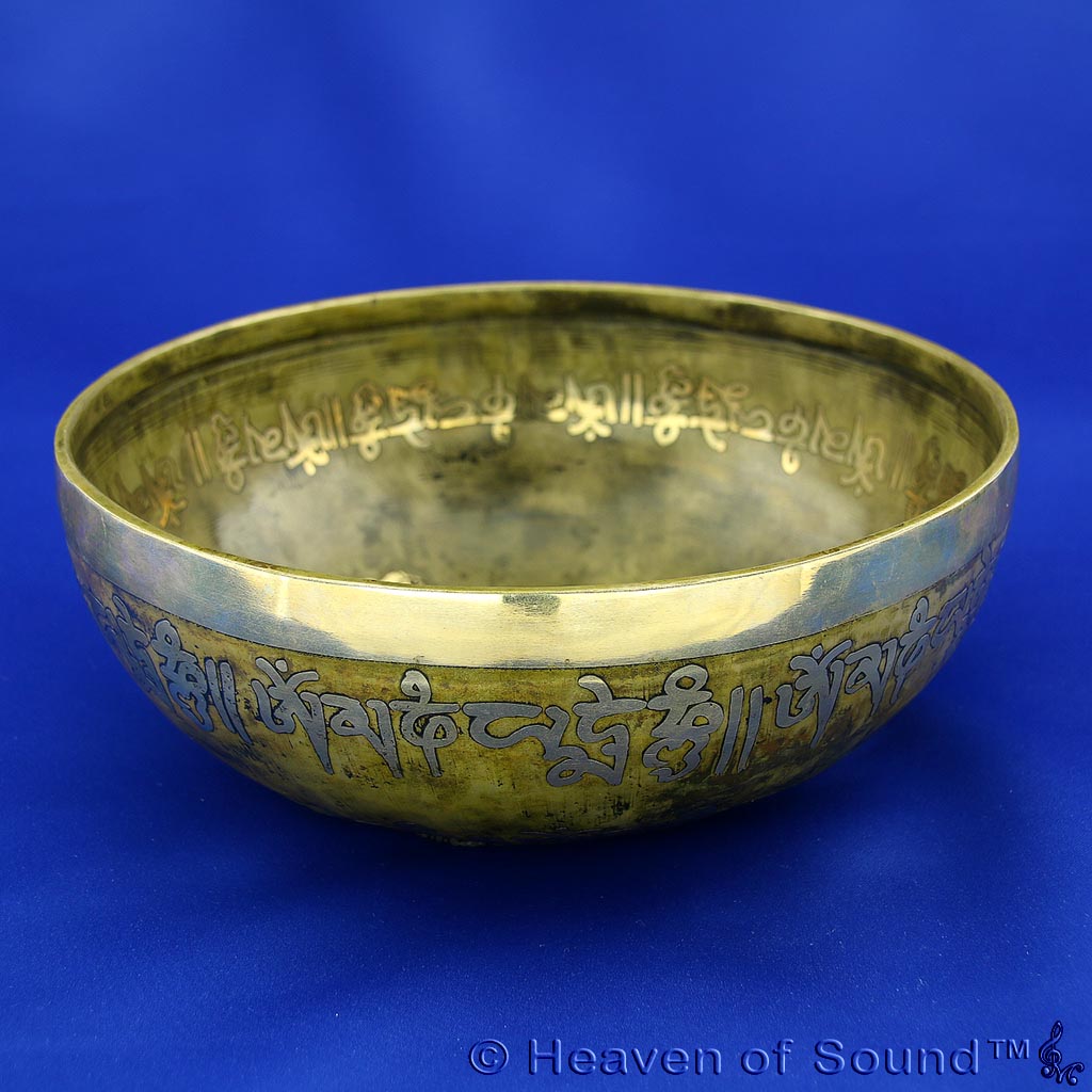 Etched + engraved planetary singing bowl "Eros + Solarsystem", #BEEH2221, from Heaven of Sound - 4