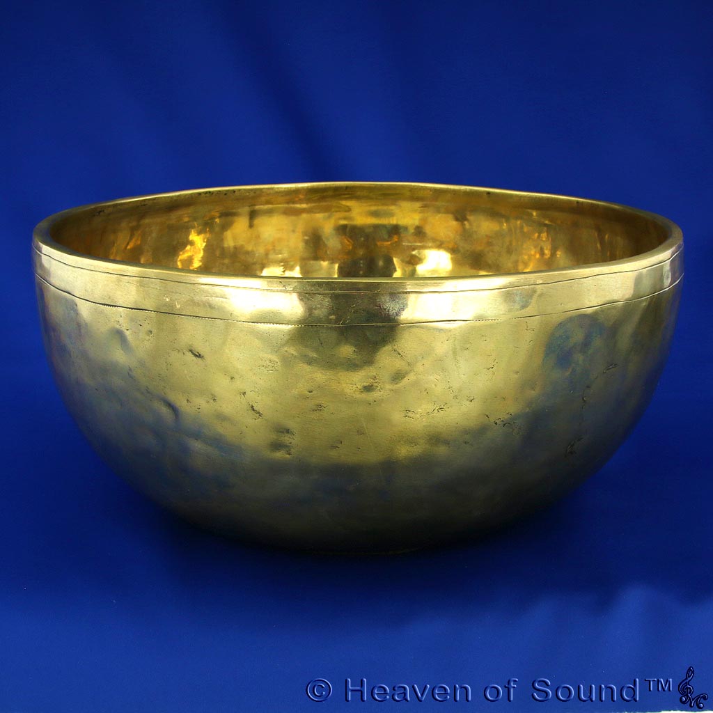 giant hand hammered singing bowl