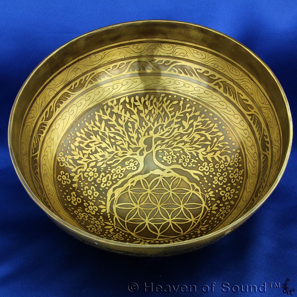Special etched planetary singing bowl "Bio Spirit", #BESH5150, from Heaven of Sound - 1