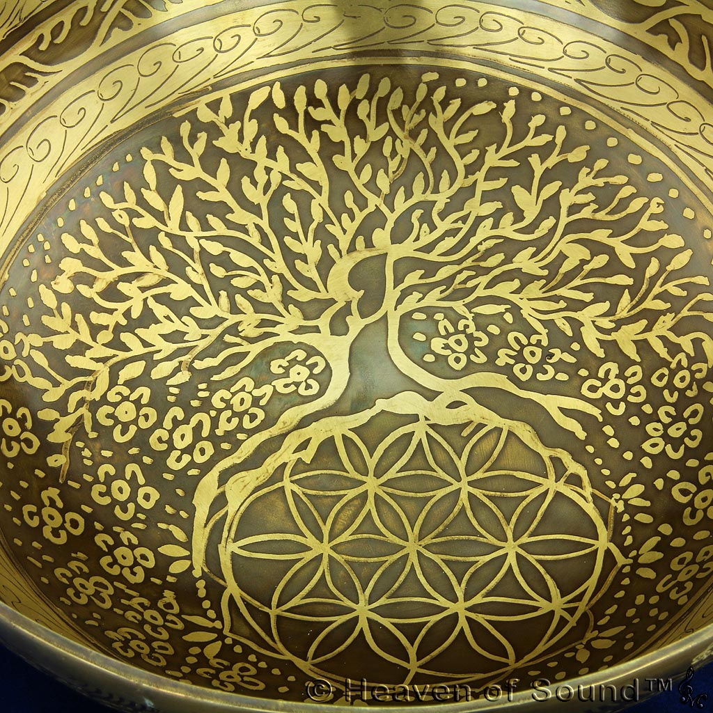 Special etched planetary singing bowl "Bio Spirit", #BESH5150, from Heaven of Sound - 3