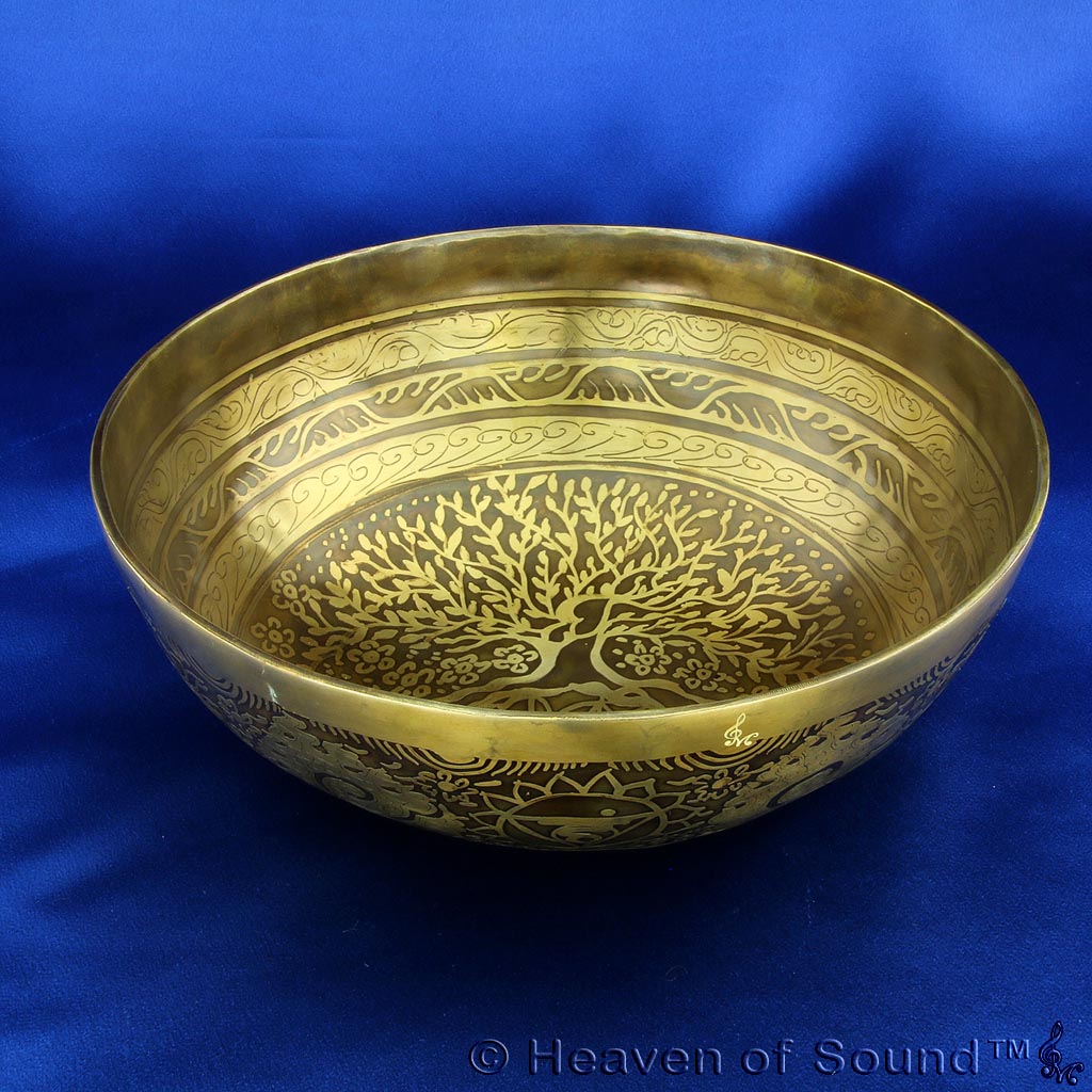 Special etched planetary singing bowl "Bio Spirit", #BESH5150, from Heaven of Sound - 2