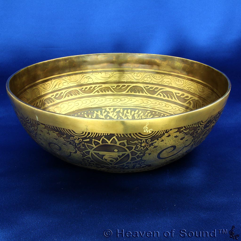 Special etched planetary singing bowl "Bio Spirit", #BESH5150, from Heaven of Sound - 6