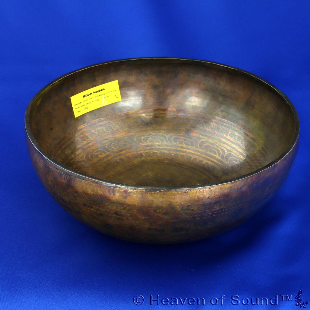 Dark Etched singing bowl - repiratory & community