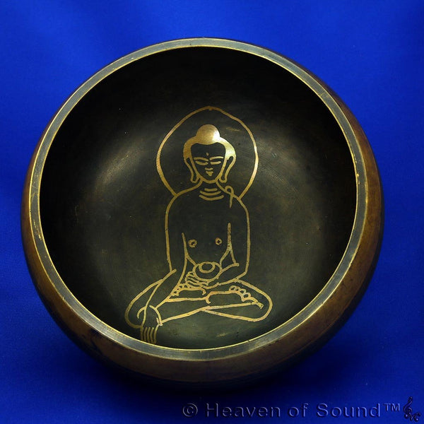 Hand cast Buddha singing bowl - 01