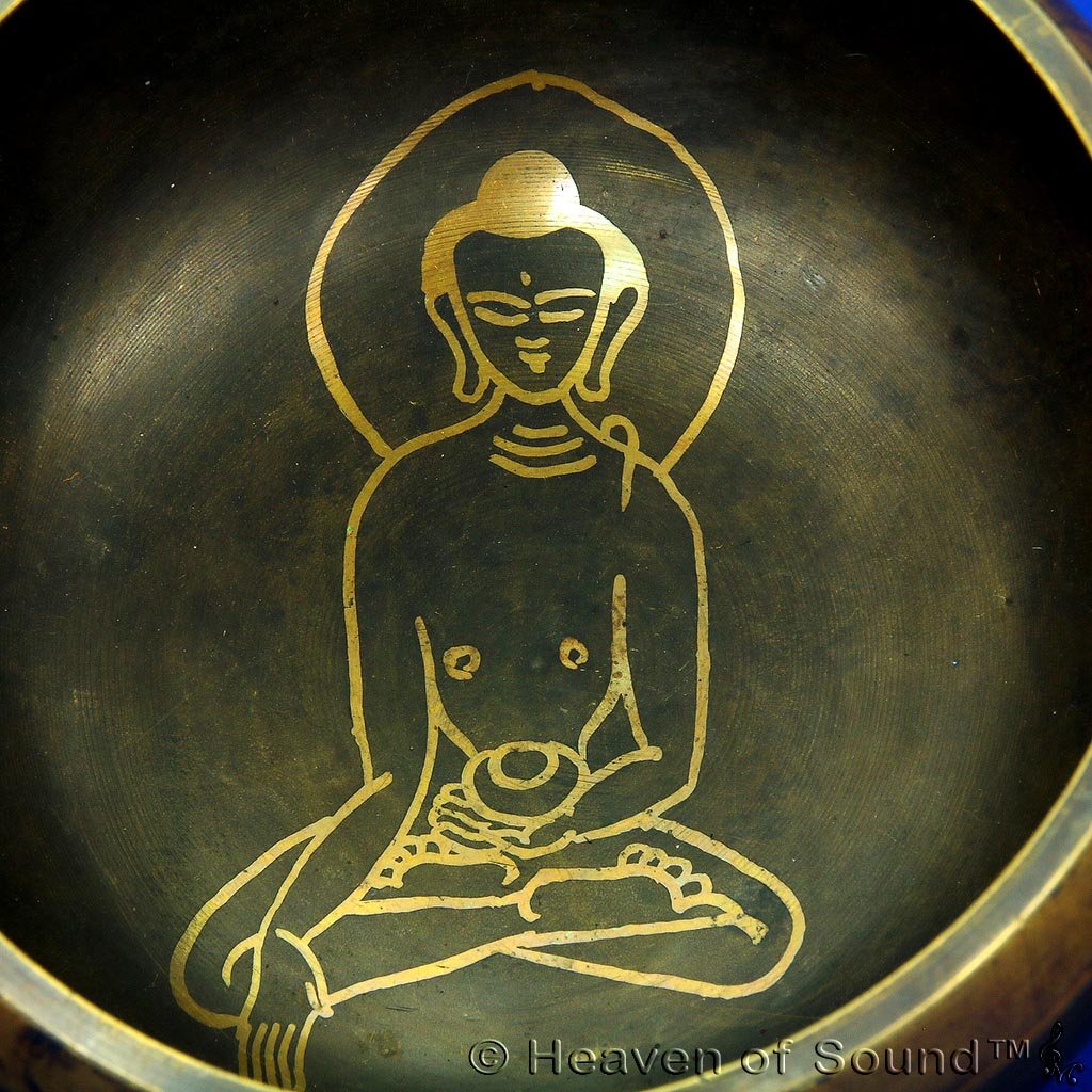 Hand cast Buddha singing bowl - 02