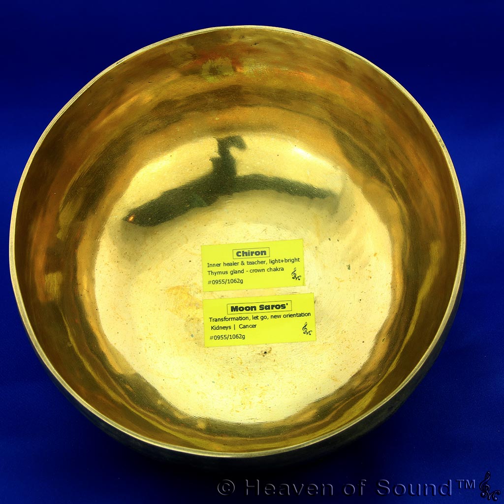 Polished planetary singing bowl #BPOH0955, "Chiron", the inner healder, from Heaven of Sound - 1
