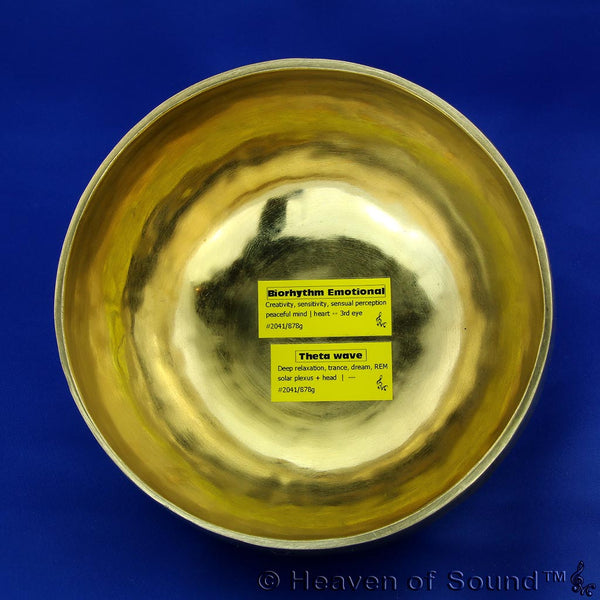 Polished planetary singing bowl "Biorhythm Emotional + Theta Wave", #BPOH2041, from Heaven of Sound - 1
