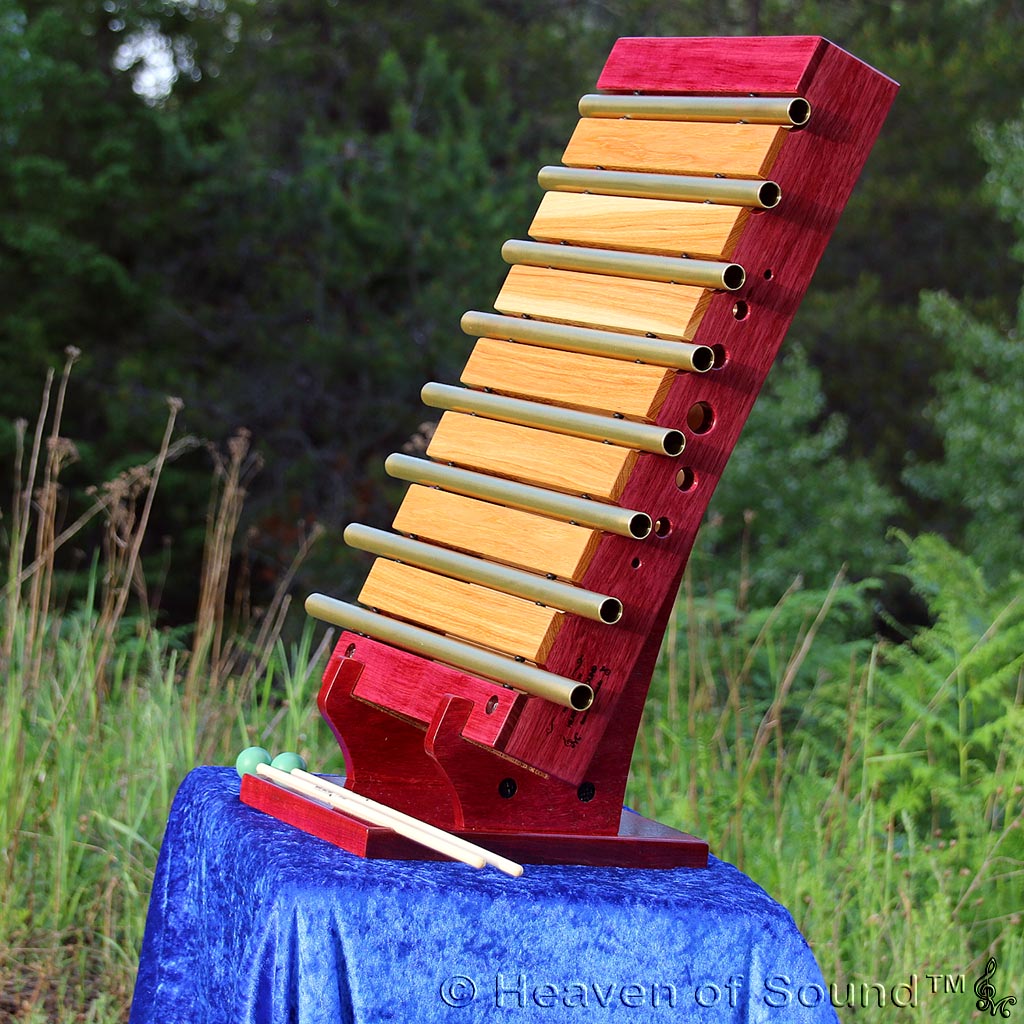 Custom made tuned Tubular Bells in Wooden Box hand-crafted at Heaven of Sound - 12