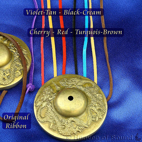 Colored Suede Straps for Tingshas / Tibetan Cymbals  - Heaven of Sound - 1