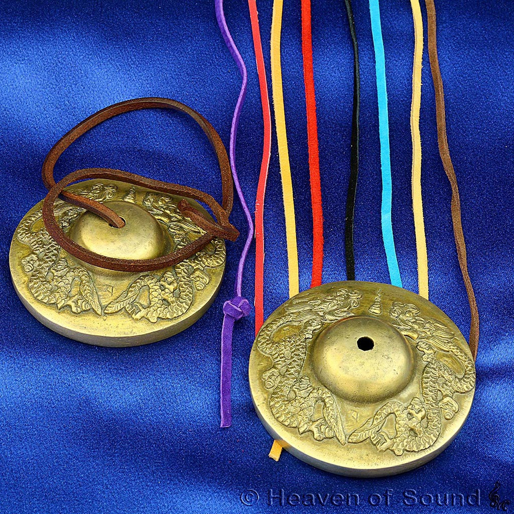 Colored Suede Straps for Tingshas / Tibetan Cymbals  - Heaven of Sound - 3