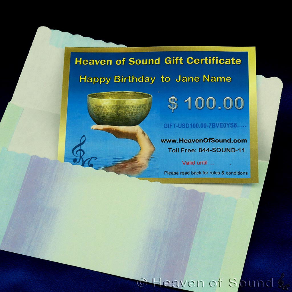 A Gift Certificate for Shopping at Heaven of Sound $100.00 - Black Friday Deal at Heaven of Sound - 6