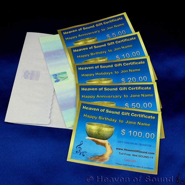 A Gift Certificate for Shopping at Heaven of Sound  - Black Friday Deal at Heaven of Sound - 1