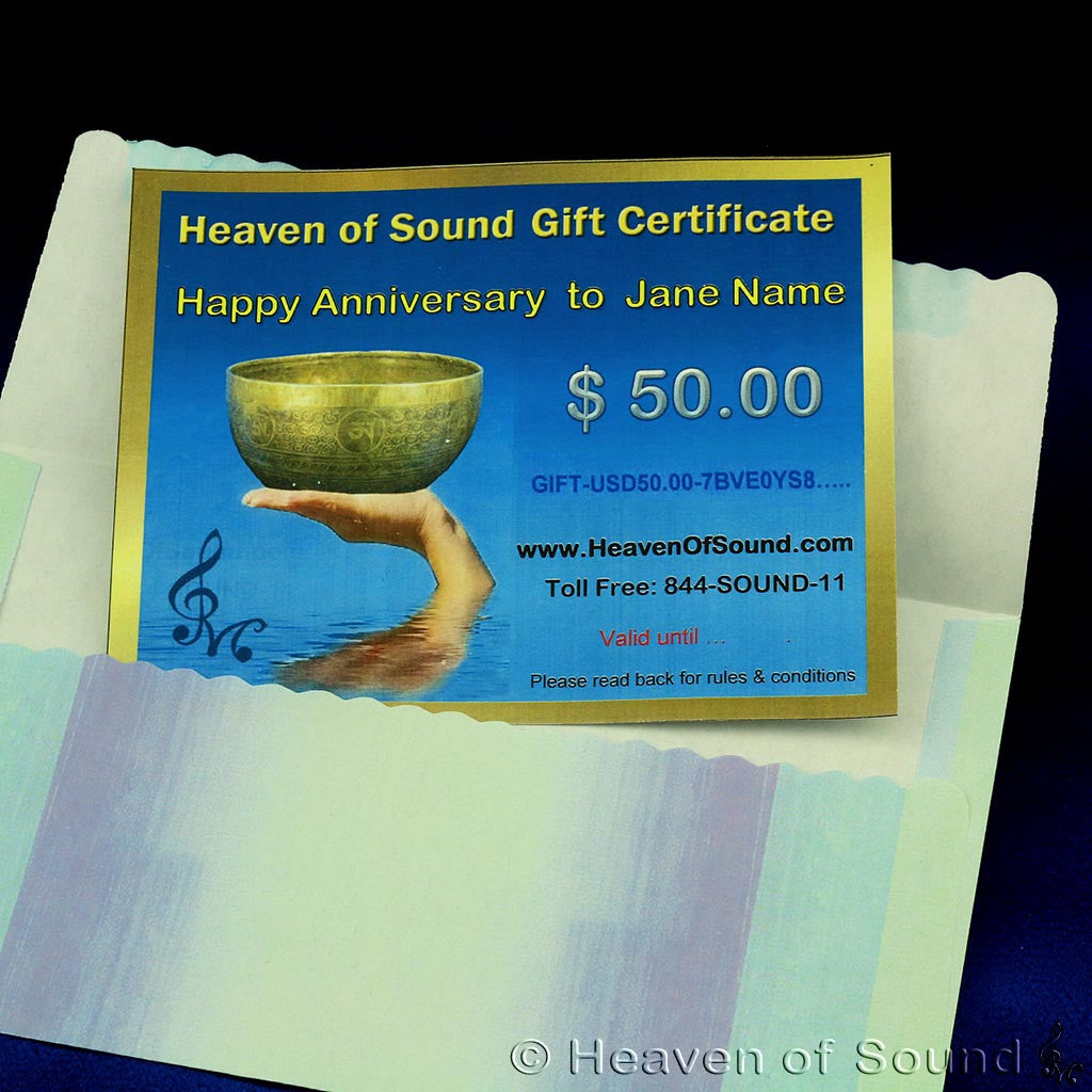 A Gift Certificate for Shopping at Heaven of Sound $50.00 - Black Friday Deal at Heaven of Sound - 5