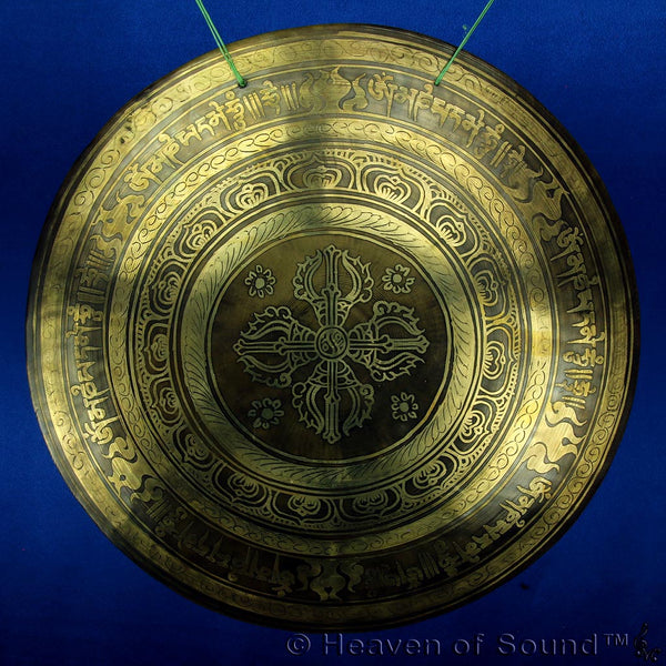 Indian Wind Gong with Double Dorje, GIFXG090 from Heaven of Sound - 1