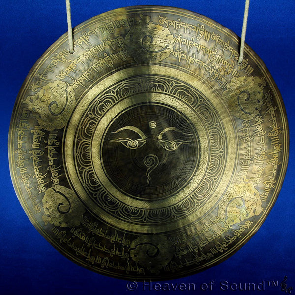 Indian Wind Gong with Buddhas Eyes, GIFXG092 from Heaven of Sound - 1