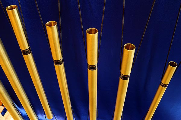 7 + 1 Custom made special tuned Tubular Bells with 2 wooden stands, Kevin C.