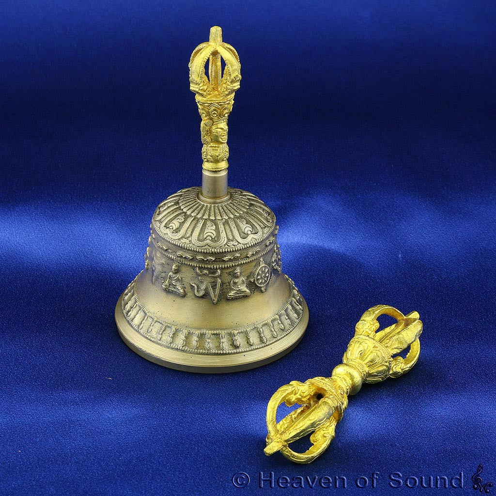 Tibetan Bells - Ghanta and Dorje Set (Tibetan Bell)