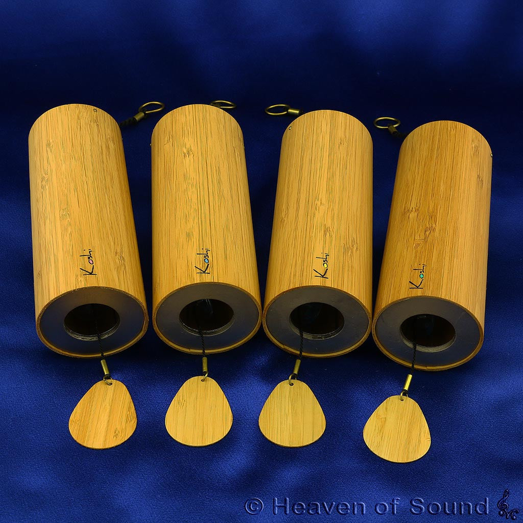 Koshi Bamboo Wind Chimes made in France Complete Set of 4, with or w