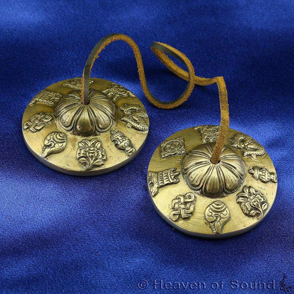 Tingsha / Tibetan Cymbal Ashtamangala  - Heaven of Sound - 6
